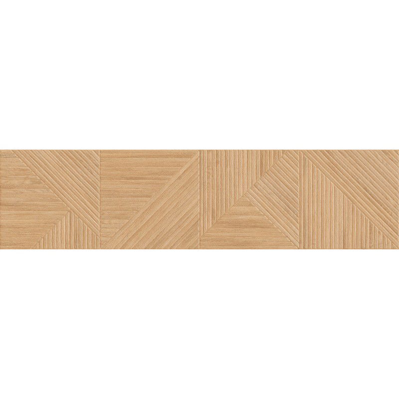 Mexen Ideal  Gres beige esmaltado rectificado G1, azulejo imitación madera para suelo y pared 120 x 30 cm, mate
