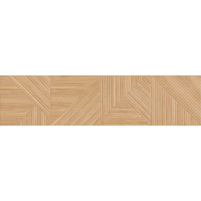 Mexen Ideal  Beiger glasierter Feinsteinzeug rektifiziert G1, holzähnliche Boden- und Wandfliese 120 x 30 cm, matt