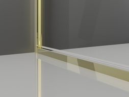 Mexen Exo 70 x 70 cm Hinged Shower Enclosure, Transparent, Chrome - 814-070-070-01-00