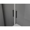 Mexen Exo-B Duo 3S cabina doccia a 3 lati con anta battente 70 x 85 cm, trasparente, nera - 814-070-085-70-00-3S