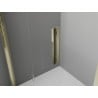 Mexen Exo-F 3S cabina doccia pieghevole a 3 lati 95 x 85 cm, trasparente, oro - 816-095-085-50-00-3S