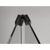 Mexen Exo-F 3S kabina prysznicowa 3-ścienna składana 75 x 75 cm, transparent, czarna - 816-075-075-70-00-3S