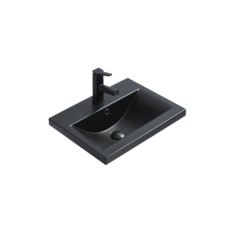 Mexen Emma lavatório embutido no balcão 51 x 39 cm, preto mate - 25055185