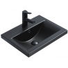 Mexen Emma lavabo empotrado en encimera 51 x 39 cm, negro mate - 25055185