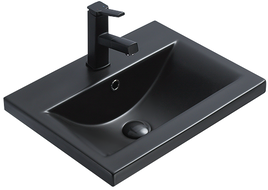 Mexen Emma lavabo empotrado en encimera 51 x 39 cm, negro mate - 25055185