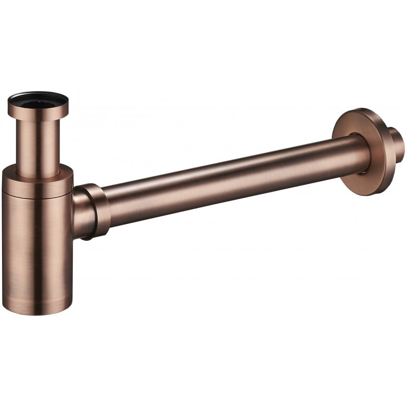 Mexen halve sifon voor wastafel rond, antiek koper - 79950-45