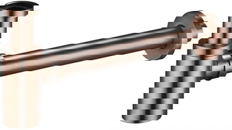 Mexen meio sifão de lavatório redondo, cobre antigo - 79950-45