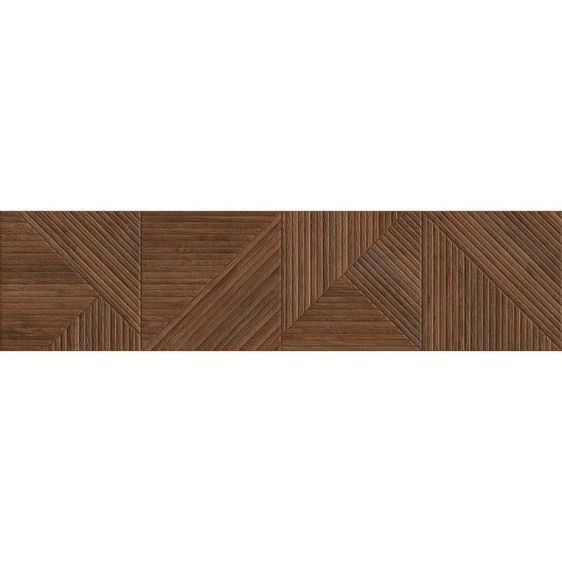 Mexen Ideal  Gres esmaltado rectificado Cherry G1, azulejo efecto madera para pared 120 x 30 cm, mate - TL701-120-030-51