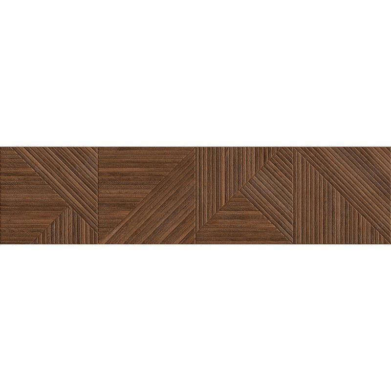Mexen Ideal  Gres esmaltado rectificado cereza G1, azulejo de imitación madera para suelo y pared 120 x 30 cm, mate