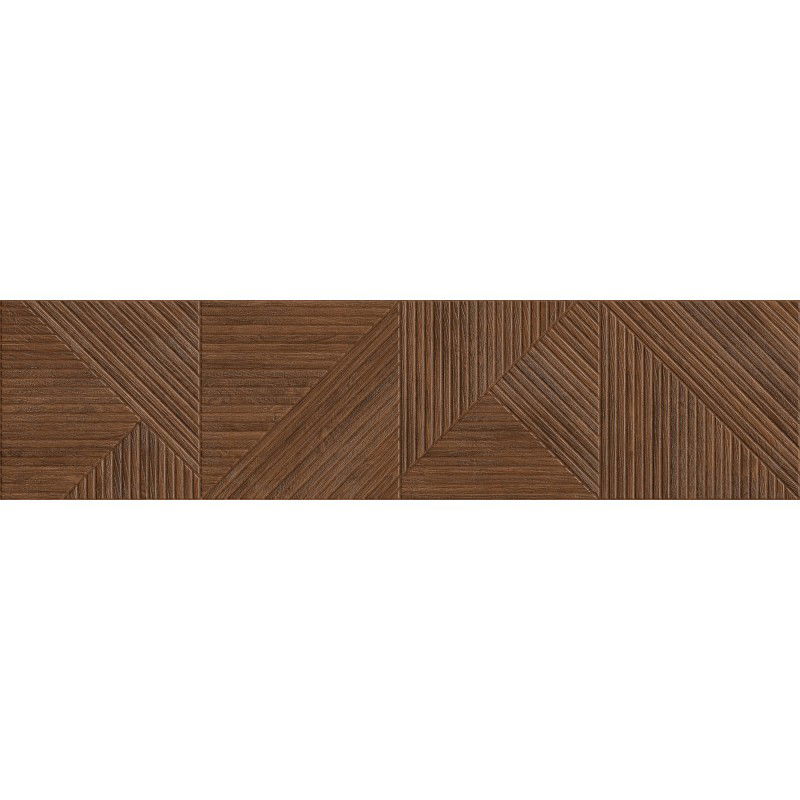 Mexen Ideal  Gres esmaltado rectificado Cherry G1, azulejo efecto madera para pared 120 x 30 cm, mate - TL701-120-030-51