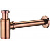 Mexen semisifón de lavabo redondo, oro rosa - 79950-60