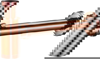 Mexen halvsyfon för handfat, rund, roséguld - 79950-60