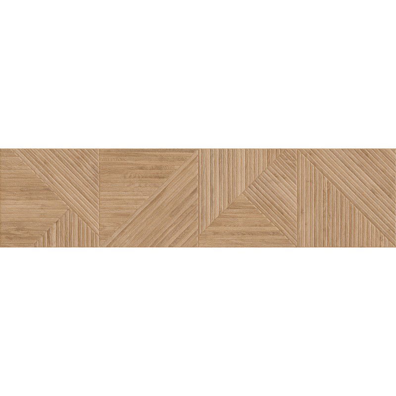 Mexen Ideal  Gres natural esmaltado rectificado G1, azulejo tipo madera para suelo y pared 120 x 30 cm, mate - TL701-120-030-53