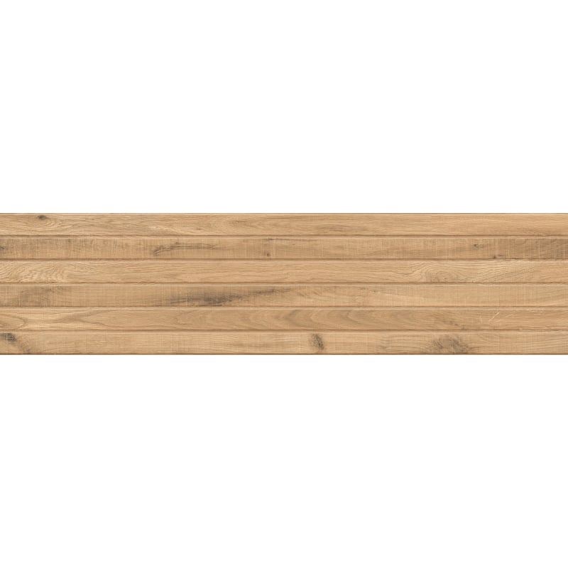 Mexen Western Wood Almond glazed rectified stoneware G1, wood-like wall tile 120 x 30 cm, matte - TL702-120-030-50