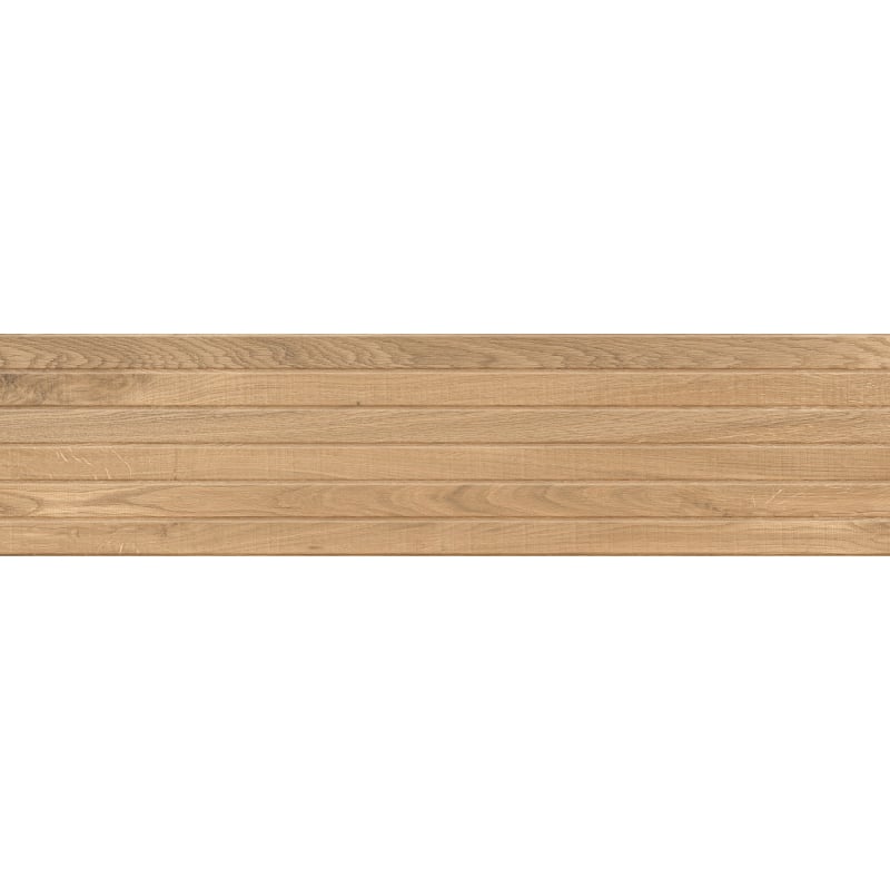 Mexen Western Wood Almond glazed rectified stoneware G1, wood-like wall tile 120 x 30 cm, matte - TL702-120-030-50