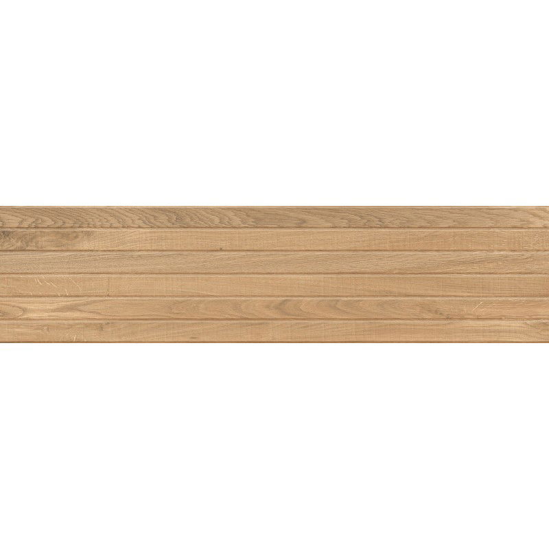 Mexen Western Wood Almond lasitettu, suoristettu G1, puulle muistuttava lattia-seinälaatta 120 x 30 cm, matta