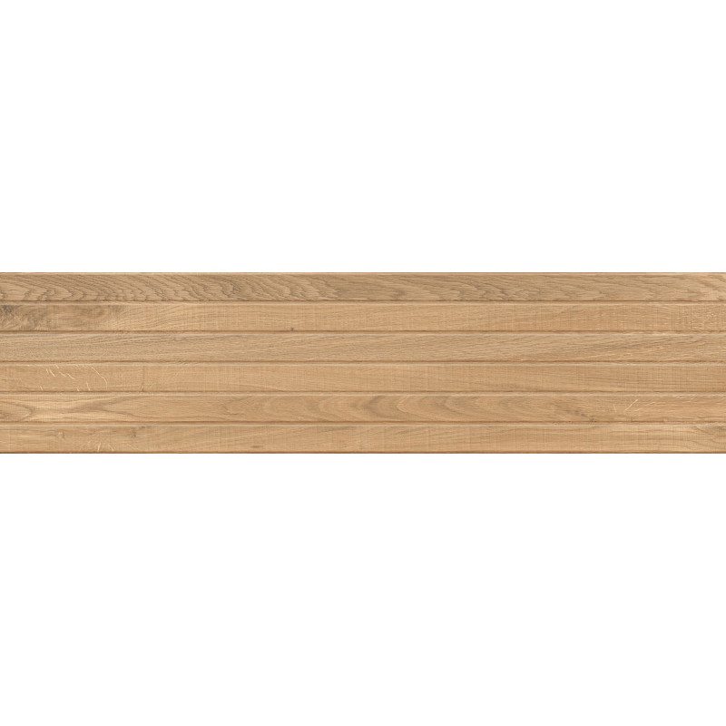 Mexen Western Wood Amandel gepolijst gres rect. G1, houtachtige wandtegel 120 x 30 cm, mat - TL702-120-030-50