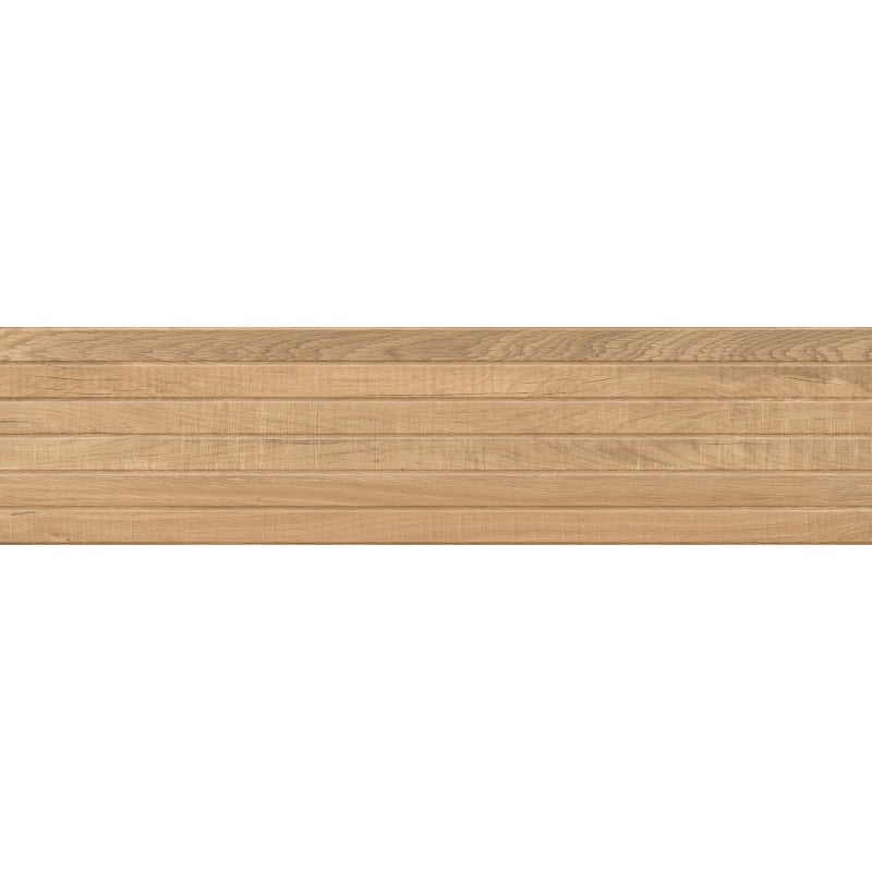 Mexen Western Wood Almond glazed rectified stoneware G1, wood-like wall tile 120 x 30 cm, matte - TL702-120-030-50