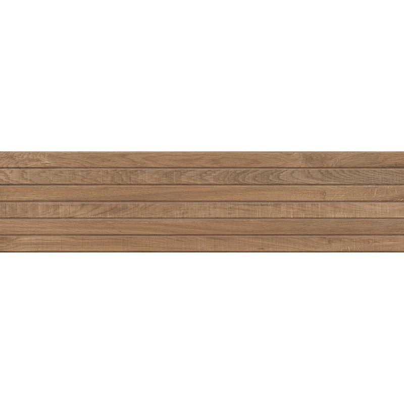 Mexen Western Wood Bruno gres smaltato rettificato G1, piastrella effetto legno per pavimento e parete 120 x 30 cm, opaca
