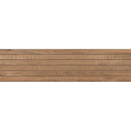 Mexen Western Wood Bruno glasuuritud portselanplaat rekt. G1, puitu meenutav seinaplaat 120 x 30 cm, matt - TL702-120-030-51
