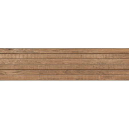 Mexen Western Wood Bruno grés esmaltado ret. G1, azulejo de parede tipo madeira 120 x 30 cm, matte - TL702-120-030-51