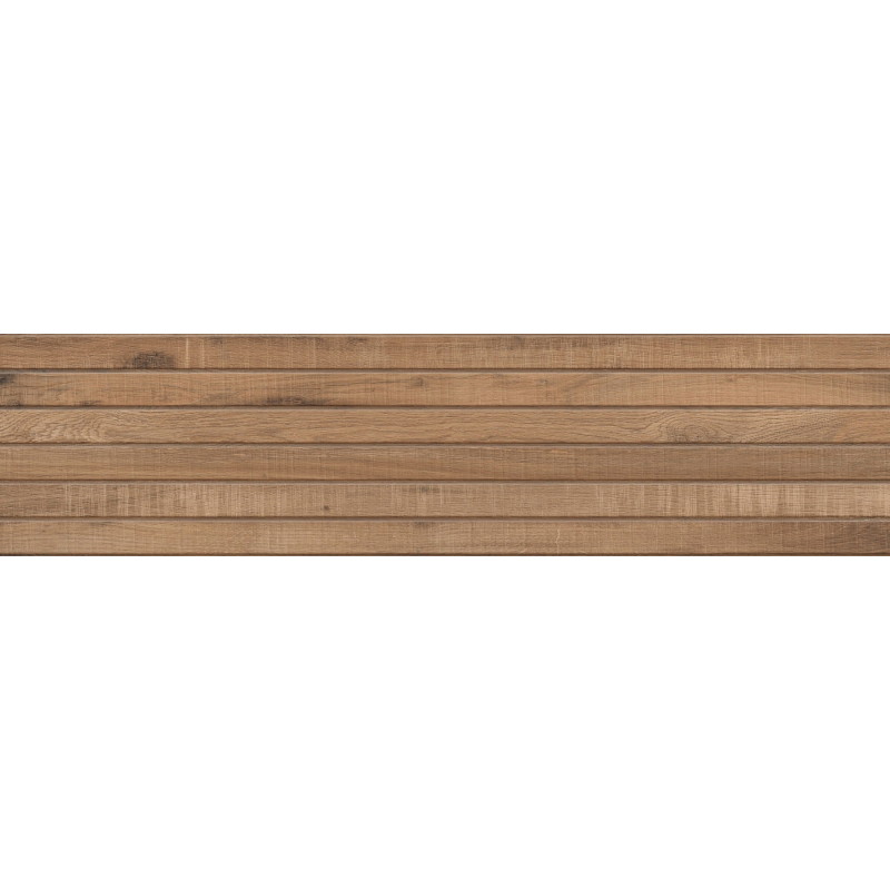 Mexen Western Wood Bruno gres esmaltado rect. G1, placa imitación madera de pared 120 x 30 cm, mate - TL702-120-030-51