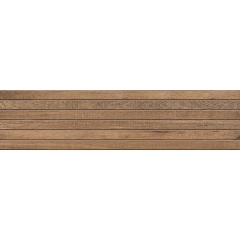 Mexen Western Wood Bruno gres esmaltado rect. G1, placa imitación madera de pared 120 x 30 cm, mate - TL702-120-030-51