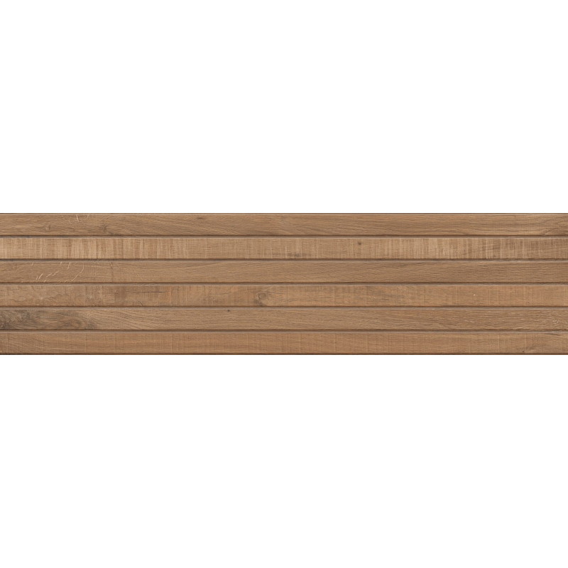 Mexen Western Wood Bruno gres esmaltado rect. G1, placa imitación madera de pared 120 x 30 cm, mate - TL702-120-030-51