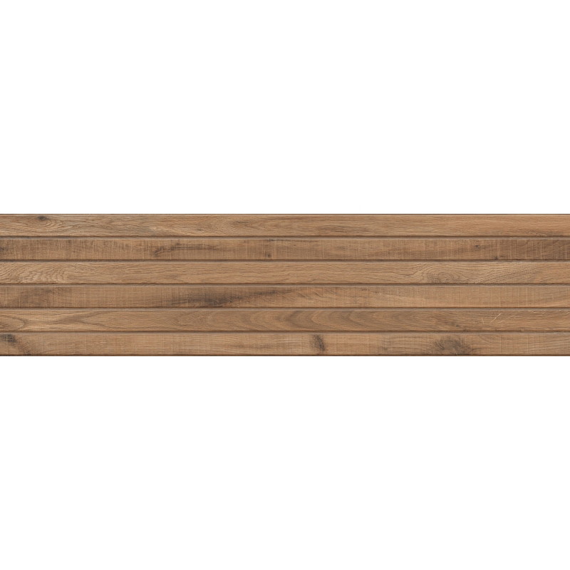 Mexen Western Wood Bruno gres esmaltado rect. G1, placa imitación madera de pared 120 x 30 cm, mate - TL702-120-030-51