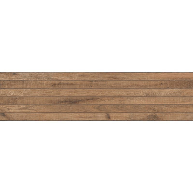 Mexen Western Wood Bruno gres smaltato rettificato G1, piastrella effetto legno per pavimento e parete 120 x 30 cm, opaca