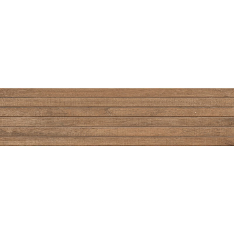 Mexen Western Wood Bruno gres esmaltado rect. G1, placa imitación madera de pared 120 x 30 cm, mate - TL702-120-030-51