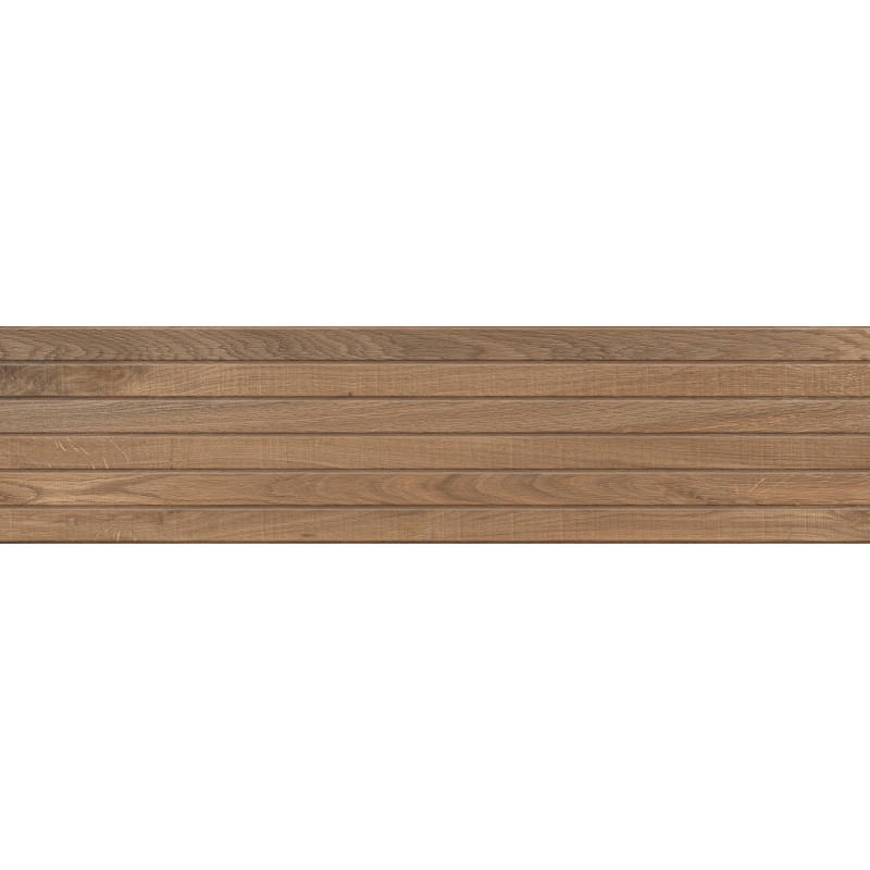 Mexen Western Wood Bruno gres esmaltado rect. G1, placa imitación madera de pared 120 x 30 cm, mate - TL702-120-030-51