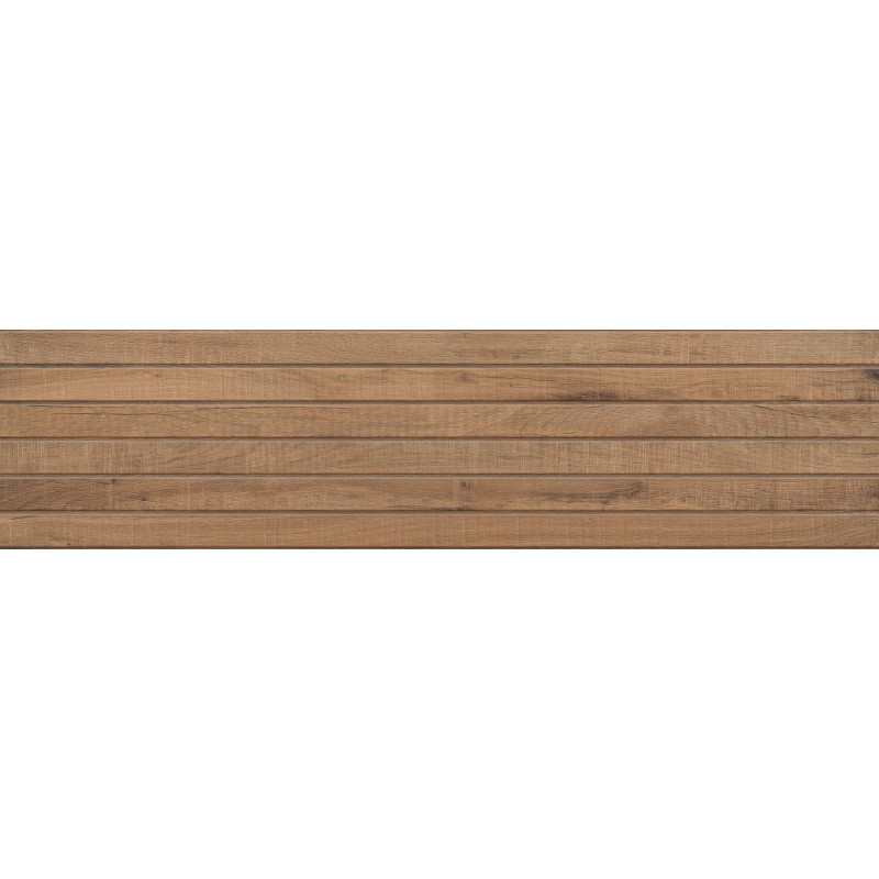 Mexen Western Wood Bruno gres esmaltado rect. G1, placa imitación madera de pared 120 x 30 cm, mate - TL702-120-030-51