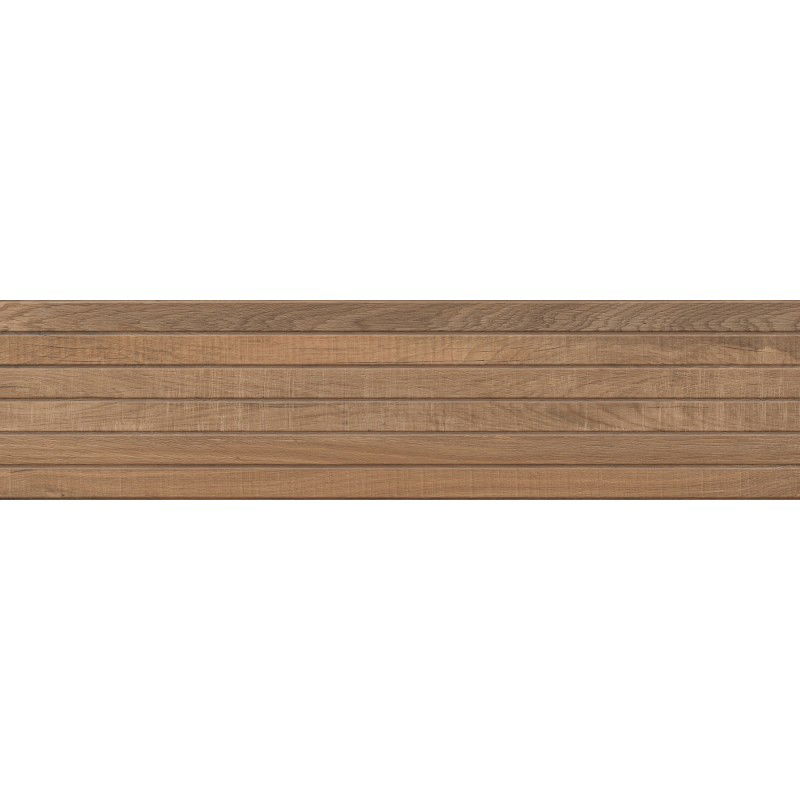 Mexen Western Wood Bruno lasitettu rektifioitu kivitavara G1, puuta muistuttava lattia-seinälaatta 120 x 30 cm, matta