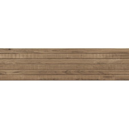 Mexen Western Wood Natural glazed rectified stoneware G1, wood-like wall tile 120 x 30 cm, matte - TL702-120-030-53