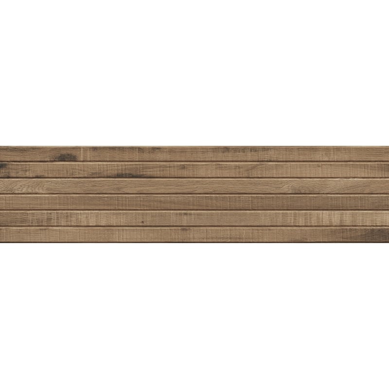 Mexen Western Wood Natural glazed rectified stoneware G1, wood-like wall tile 120 x 30 cm, matte - TL702-120-030-53