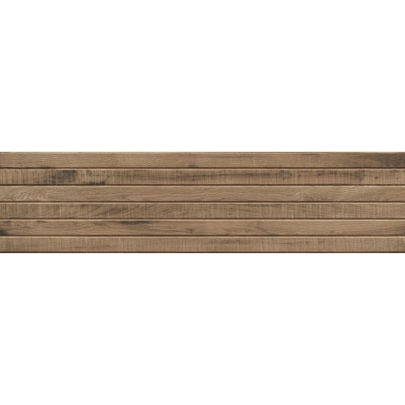 Mexen Western Wood Natural glazed rectified stoneware G1, wood-like wall tile 120 x 30 cm, matte - TL702-120-030-53
