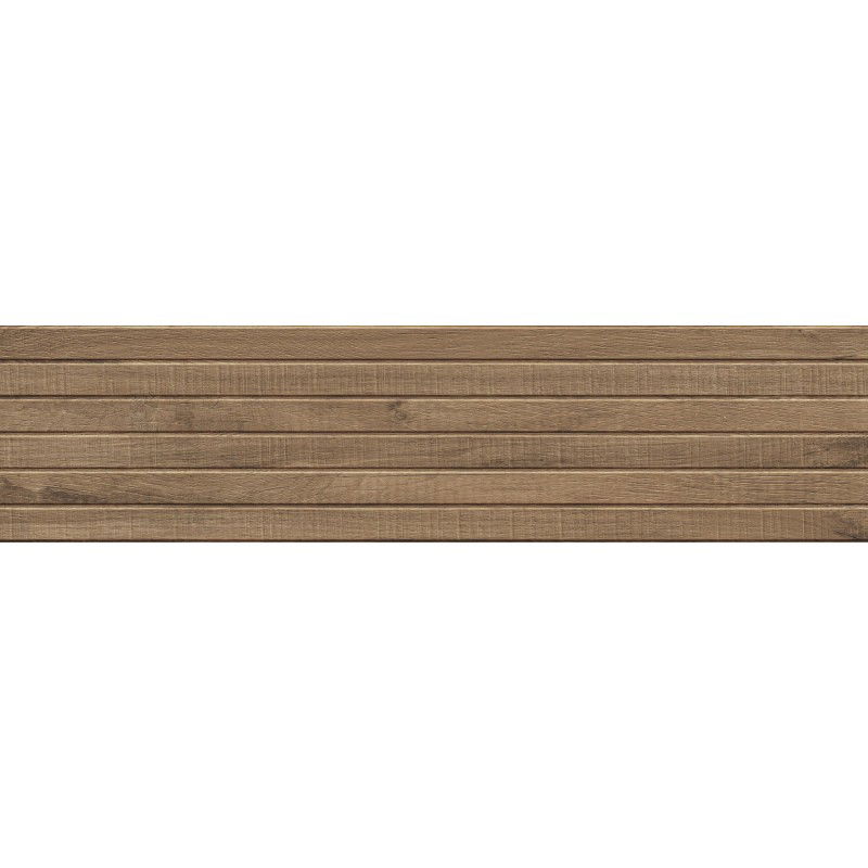 Mexen Western Wood Natuurlijke geglazuurde gres gerectificeerd G1, houtachtige wandtegel 120 x 30 cm, mat - TL702-120-030-53