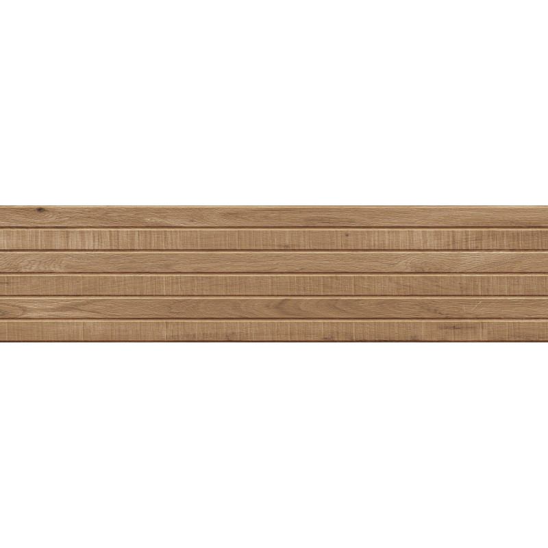 Mexen Western Wood Gres in gres porcellanato rettificato noce G1, piastrella effetto legno per pareti 120 x 30 cm, opaca
