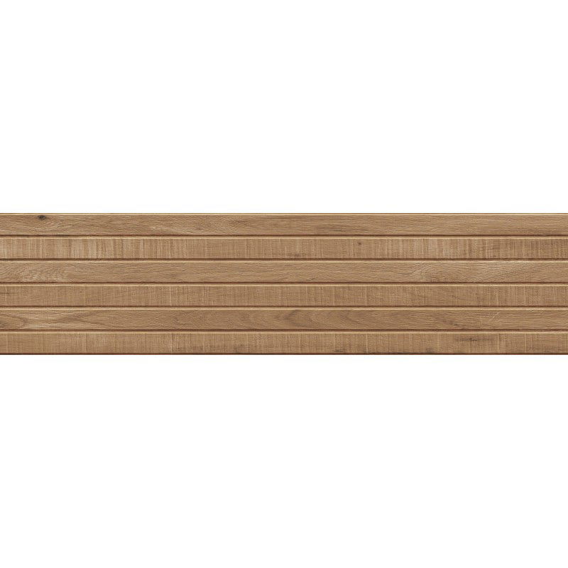 Mexen Western Wood Walnuss glasiertes Feinsteinzeug rekt. G1, holzähnliche Wandfliese 120 x 30 cm, matt - TL702-120-030-54