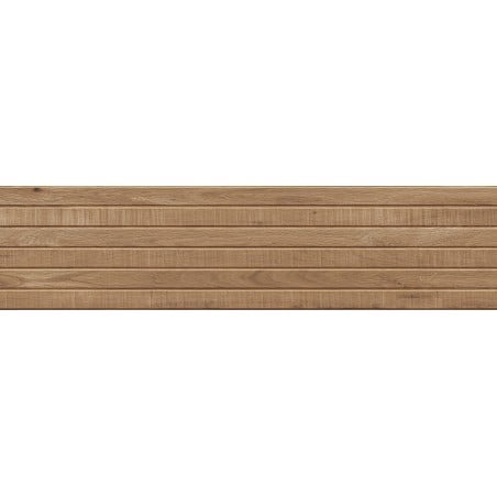 Mexen Western Wood Pähklikujuline glasuuritud portselanplaat rekt. G1, puidulaadne seinaplaat 120 x 30 cm, matt