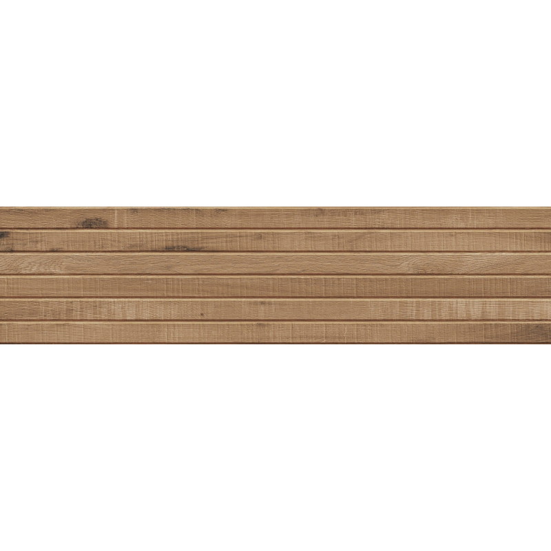 Mexen Western Wood Gres in gres porcellanato rettificato noce G1, piastrella effetto legno per pareti 120 x 30 cm, opaca