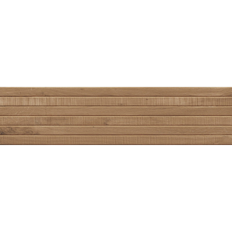 Mexen Western Wood Gres in gres porcellanato rettificato noce G1, piastrella effetto legno per pareti 120 x 30 cm, opaca
