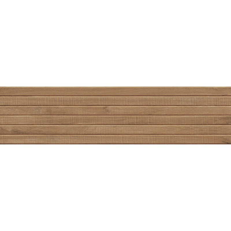 Mexen Western Wood Valriekstu glazētais akmens masīvs rekt. G1, koka efekta grīdas un sienas flīze 120 x 30 cm, matēts