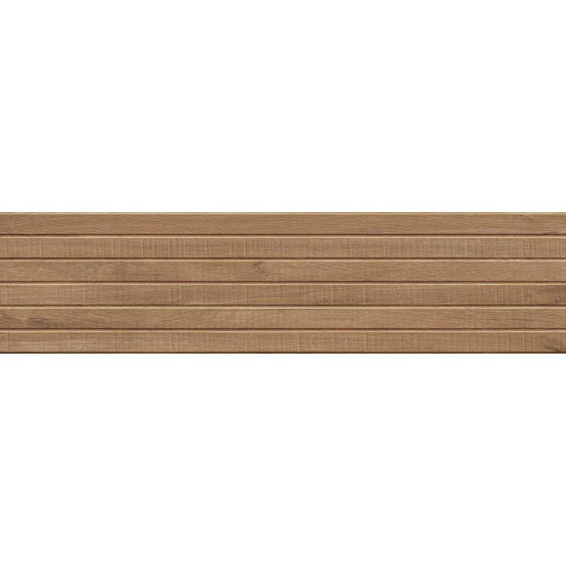 Mexen Western Wood Walnuss glasiertes rektifiziertes Feinsteinzeug G1, holzähnliche Wandfliese 120 x 30 cm, matt