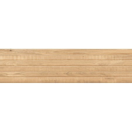 Mexen Western Wood Beež klaasitud kalibreeritud portselan, puitu meenutavad seinaplaadid 120 x 30 cm, matt - TL702-120-030-55