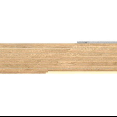 Mexen Western Wood Bēšs stiklotais grīdas un sienas flīzes, kas atgādina koksni, 120 x 30 cm, matēts - TL702-120-030-55