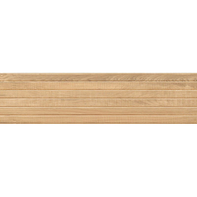 Mexen Western Wood Grès beige émaillé rectifié G1, carreau mural imitation bois 120 x 30 cm, mat - TL702-120-030-55