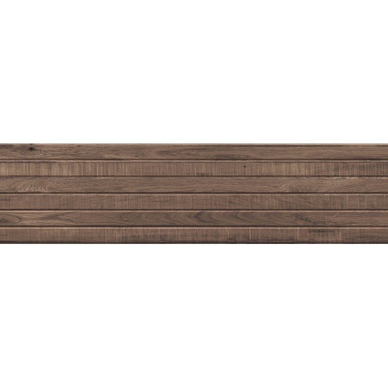 Mexen Western Wood Choco glazed rectified gres, wood-like wall tile 120 x 30 cm, matt - TL702-120-030-56