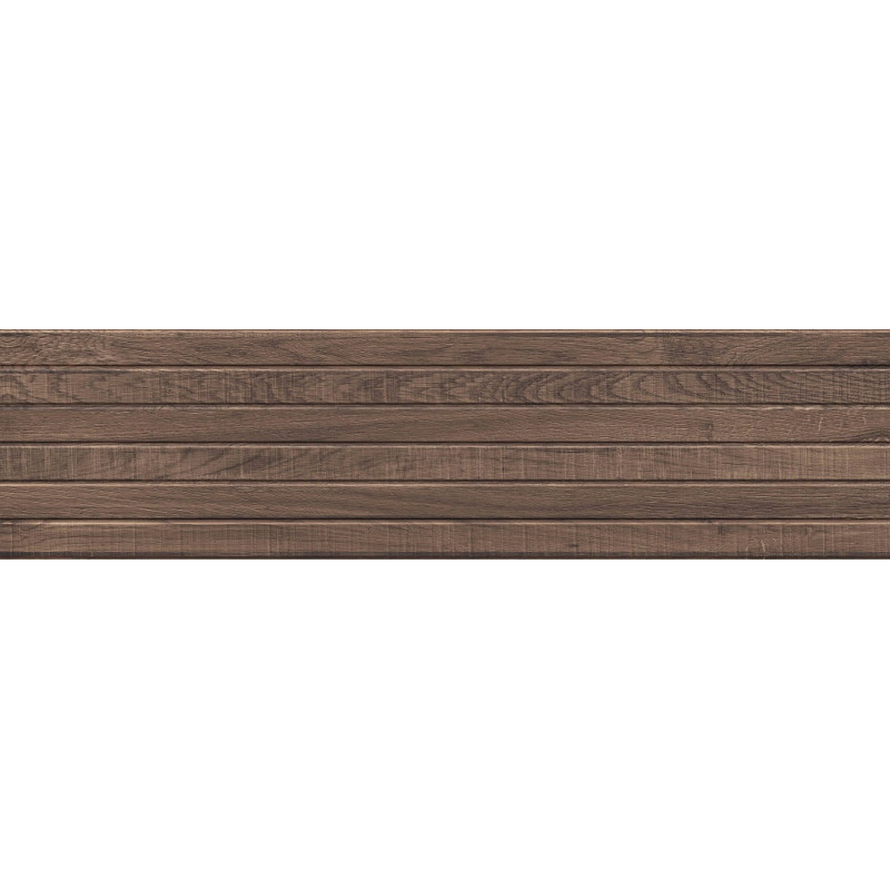 Mexen Western Wood Choco geglazuurde gerectificeerde gres G1, houtlook wandtegel 120 x 30 cm, mat - TL702-120-030-56